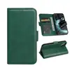 Nueva Funda de Cuero Tipo Flip para iPhone 13 Transfronteriza Funda de Teléfono Simple de Negocios Hecha a Mano con Porta Tarjetas