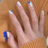 Anillo de Diamante para Mujer Extremadamente Fino Lujo Ligero ins Nicho Simple Ajustable Anillo Abierto de Junta Estudiante Mejor Amigo Dulce Anillo de Cola