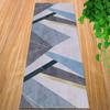 Alfombra de pasillo de hotel de alta gama con textura geométrica de línea, alfombrilla de suelo larga en tira para pasillo, alfombra comercial de rollo para hotel, se puede cortar