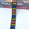 Cinta Jacquard Nueva Encaje Étnico 3CM de Ancho Patrón de Diamante Tótem Accesorios de Decoración para Ropa Zapatos Bolsos Venta al por Mayor