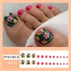 Chica Caliente Verde 24 Piezas Arte de Uñas Parche de Uñas Dulce y Cool Removible Parche para Uñas de los Pies Venta Caliente Transfronteriza Parche de Uñas Usable