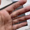 Corrente de metal para unhas japonesa corrente de contas extrafina joia 0,8 mm corrente de unhas de esfera de aço decoração dourada e prateada pode ser cortada