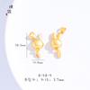 Pulsera, collar y pulsera con cuentas de oro antiguo vietnamita de larga data con colgante de conejo del zodiaco para mujer