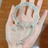 Novo Estilo Chinês Pulseira de Raposa Estilo Chinês Ping An Lock Pulseira com Borla Feminina Nicho Explosivo Pulseira Cool Antiga