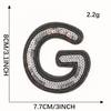 Duoku PET beads bordado etiqueta Inglês letras amor lantejoulas pano etiqueta acessórios de vestuário patch patch bordado pano adesivo