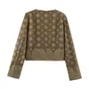 Chaqueta de otoño para mujer estilo europeo y americano 2026 con intrincado bordado y botones decorativos 11326