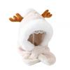Sombrero bufanda integrado para bebé otoño e invierno protección de orejas para bebé más terciopelo invierno niños y niñas súper lindo súper lindo