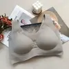 Chaleco de verano tipo copa fija sin aro de acero ropa interior sin marcas ropa interior deportiva fina cómoda