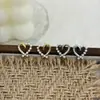Pendientes de Perla Exquisitos con Forma de Corazón Franceses Aguja de Plata S925 Pendientes Elegantes de Gama Alta Pendientes de Moda Simples Versátiles para Mujer