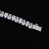 Collar de Tenis de Diamante Gota de Agua de 6 mm Transfronterizo Hip-Hop Europeo y Americano para Hombre, Pulsera Versátil de Circonita de Moda, Joyería de Venta Caliente Personalización