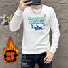 Fábrica de origem uma geração de casaco forrado de lã de outono masculino manga comprida camisa de assentamento camisola em torno do pescoço 2024 casaco