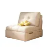 Cama Sofá Estilo Crema Apartamento Pequeño Multifuncional Doble Propósito Sala de Estar Mismo Estilo de Celebridad de Internet Retráctil Balcón Sofá Plegable Individual