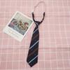 Song Xiaoxia Ampulheta Gravata Eterna Gravata Listrada Infantil Estilo Preppy Uniforme Escolar Infantil Gola Flor Escola Primária Ensino Fundamental