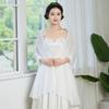 Xale Liso Colorido Puro Longo de Chiffon Fino Anti-Sol Combinando com Vestido Saia Diário Cheongsam Performance Cabelo Tamanho Grande