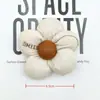 Novo Tecido à Prova d'Água para DIY Flor Bordada Flor de Cinco Pétalas Acessórios de Cabelo Acessórios Preenchidos com Algodão Acessórios para Roupas Broche Pingente Fofo