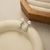 Pendientes de Borla Estilo Chino Vintage Aguja de Plata Combinan con Todo Pendientes Diarios de Calabaza Perla Pendientes Elegantes de Alta Moda