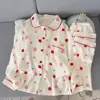Otoño/Invierno 2026 Artículo Popular de Celebridad de Internet Algodón Nube Delgado Pijama Dulce Manga Larga Pantalón Largo Ropa de Casa Conjunto de Dos Piezas