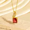 Collar de Pájaro Transfronterizo Europeo y Americano de Nuevo Nicho, Circonita Colorida de Lujo Ligero, Joyería con Colgante de Animal de Alto Gama de Nicho