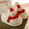 Zapatos de Algodón de Muñeco de Nieve para Mujer en Invierno para Heattech en Casa, Pantuflas de Algodón Todo Incluido para Hombre, Parejas de Suela Gruesa, Pantuflas de Invierno para Mejores Amigos