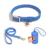Widone Conjunto de Coleira e Guia para Cachorro Coleira para Cachorro Arnês para Animal de Estimação Arnês para Cachorro Estilo Colete Corda de Tração Guia para Cachorro