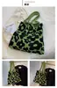 Bolsa con Estampado de Letras para Mujer, Bolso Tote de Gran Capacidad, Bolso de Hombro Simple Versátil, Bolso Tejido de Punto Novedoso Estilo Coreano, Transfronterizo