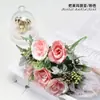 Venda Direta de Fábrica de Buquês de Flores Artificiais Estilo Nórdico, Buquê de Noiva para Casamento, Buquê de Rosas, Hortênsia, Peônia, Buquê de Rosas Artificiais