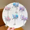 Pasador de Mariposa con Borla Fresco de Verano para Niños, Accesorio para el Cabello Estilo Chino Tradicional para Niñas, Adorno para el Cabello de Estilo Antiguo para Bebé, Accesorio para Disfraz Antiguo