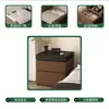 Mesita de noche minimalista moderna con compartimento oculto con luz oculta, sensación de lujo de alta gama, flotante, para dormitorio, uso en el hogar, con luz, armario de almacenamiento para mesita de noche