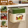 Cubo de Basura de Cocina para Montar en Pared, Cesta de Almacenamiento, Colgante de Puerta para Gabinete Doméstico, Contenedor de Gran Capacidad para Desechos de Frutas y Verduras