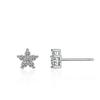 S925 brincos de prata femininos brincos de trevo cinco estrelas elegantes simples casamento moissanite presente orelha jóias transfronteiriças