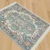 Alfombra de Estilo Étnico Esterilla de Oriente Medio Felpudo Árabe Lavable a Máquina con Borlas Manta Enrollable para el Hogar Estilo Xinjiang Hui
