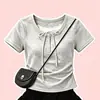 2026 Moda College Estilo Girls Saia Bolo e Blusa Manga Curta Verão Coreano Conjunto de Duas Peças Versátil Tendência