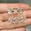 Cristal Branco Natural Borboleta Amarela Deus da Riqueza Tara Peixe Pequeno Contas Soltas Acessórios para Joias Pulseira de Contas Artesanal DIY Contas de Buda