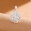 Colgante Brújula de Ocho Tesoros Moda para Hombres y Mujeres Nuevo Estilo Chino Hueco Caracteres de Loto Cadena Colgante Antiguo Auspicioso y de Buena Suerte