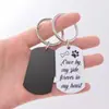 Llavero en Blanco Acero Inoxidable Placa Láser Recubierta Individualmente Embrión con Anilla Identificación de Mascota Escudo Militar