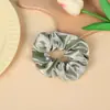 Gomas para el pelo tipo scrunchie para mujer estilo coreano, color liso, tela que no daña, simples y versátiles, coleteros de seda sintética para coleta al por mayor