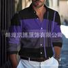 Deseo Ebay Transfronterizo Nueva Moda Hombre Primavera y Otoño Hombre Negocios Delgado Casual Camisa Camisa de Manga Larga