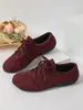 Zapatos de mujer de talla grande transfronterizos europeos y americanos 2026 nuevos vintage con cordones color liso comercio exterior casual deportivos para mujer en marrón