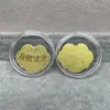Shenzhen Shuibei Mismo Estilo Oro Puro 999 Tesoro de la Fortuna Aleación Gato de la Suerte Adhesivo Dorado para Teléfono Móvil para Atraer Riqueza Tienda de Oro