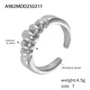 Xinyixin Design Tendência Nicho Estilo Leve Luxo Anel Faixa de Cabelo Feminina Estilização Anel de Dedo Aberto Distintivo Banhado a Ouro 18k