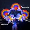 Verão cartoon arco-íris flor colorida borboleta clipe de mão vara balão parque barraca ao ar livre atividades atacado