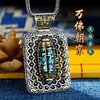 Colgante de Buda Chaozong de plata chapada, Lucky Nine-eye Tianzhu, glotón, moda nacional, collar personalizado para hombre, mujer, venta caliente transfronteriza