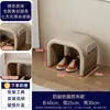 Banqueta para Cambiar Zapatos en la Entrada, Banqueta para Zapatos Estilo Vintage de Lujo Ligero de Gama Alta, Banco Largo Integrado con Almacenamiento y Asiento para la Entrada