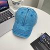 Gorra de béisbol versátil de estilo coreano retro lavado desgastado sombrero de moda sombrero vaquero para mujer gorra con visera de estilo japonés moda ins para hombre