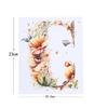 Adesivos de Transferência de Calor Transfronteiriços Transferência de Calor 26 Letras Inglesas Criativo Personalizado Padrão de Estampa de Flores Transferência de Calor Tinta Branca Transferência de Calor