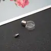 Al por mayor 6 mm Botella de Vidrio Tapa Retorcida Colgante Botella con Tallado de Arroz Botella Pequeña de los Deseos Se Puede Abrir para Guardar Cinabrio Botella Vacía Mini