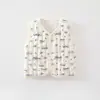 Chaleco acolchado lindo y cremoso de cocodrilo para bebé, chaleco de protección para la barriga, chaleco de invierno para bebé, 80g, chaleco acolchado para niños