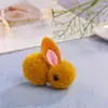 Color explosivo conejo de pelo islandés hecho a mano DIY accesorios para ropa anillo para el pelo bola de felpa pinza de pelo de conejo al por mayor