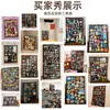 Tablero de exhibición de pegatinas para refrigerador, tablero magnético para maquillaje en la pared, tablero de mensajes retro, pizarra, tablero decorativo para café, notas post-it para pan