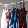 Primavera y Verano Nuevo Algodón Corto Tirante 4 Colores en stock Artístico Retro Chaleco Camiseta Base para Mujer Combinable